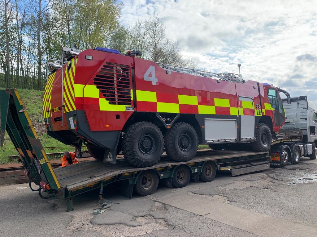Shipping of fire engines